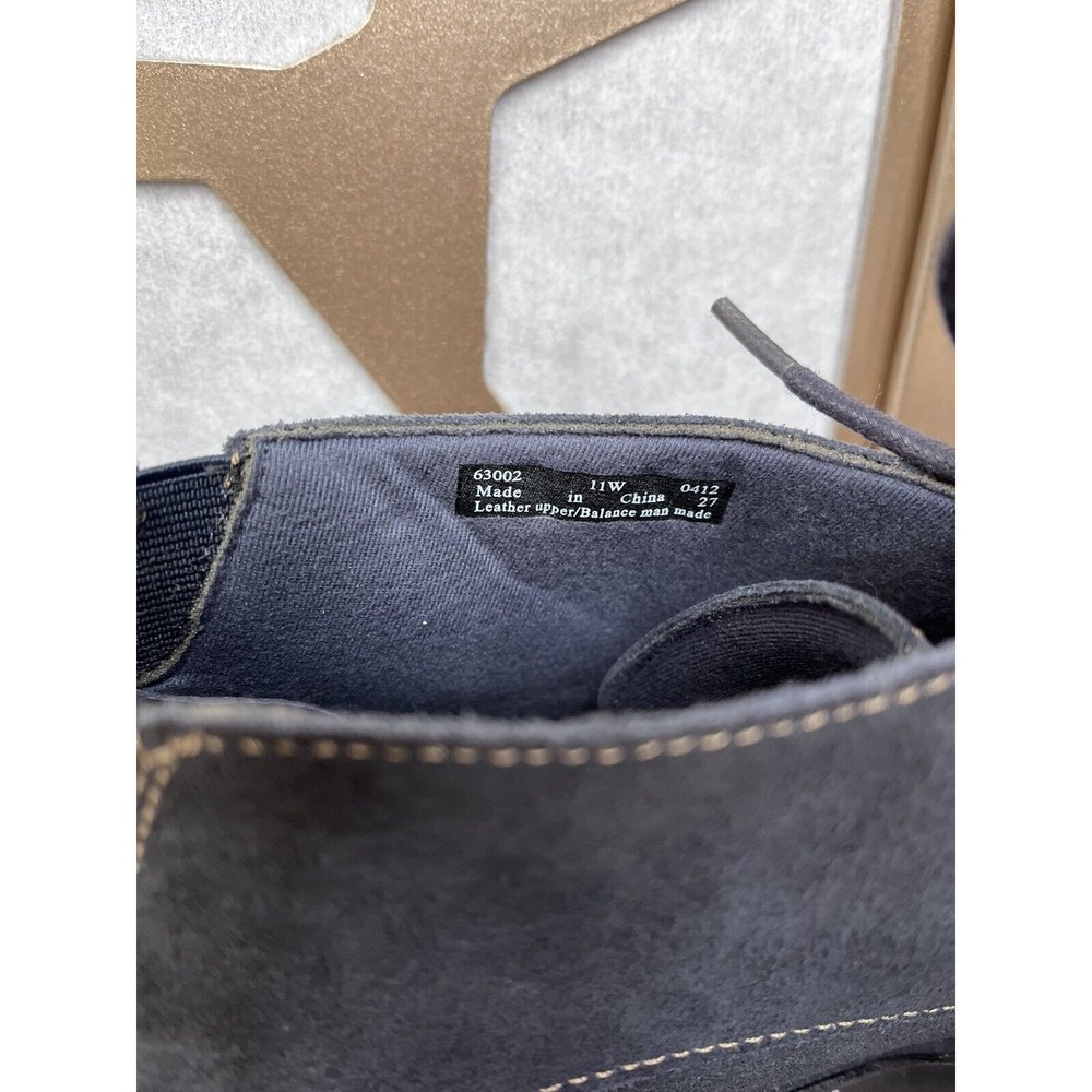 Clarks Bendables Chukka ankle Boots flat Women sz 11 W wide Blue Suede leather - Picture 5 of 7